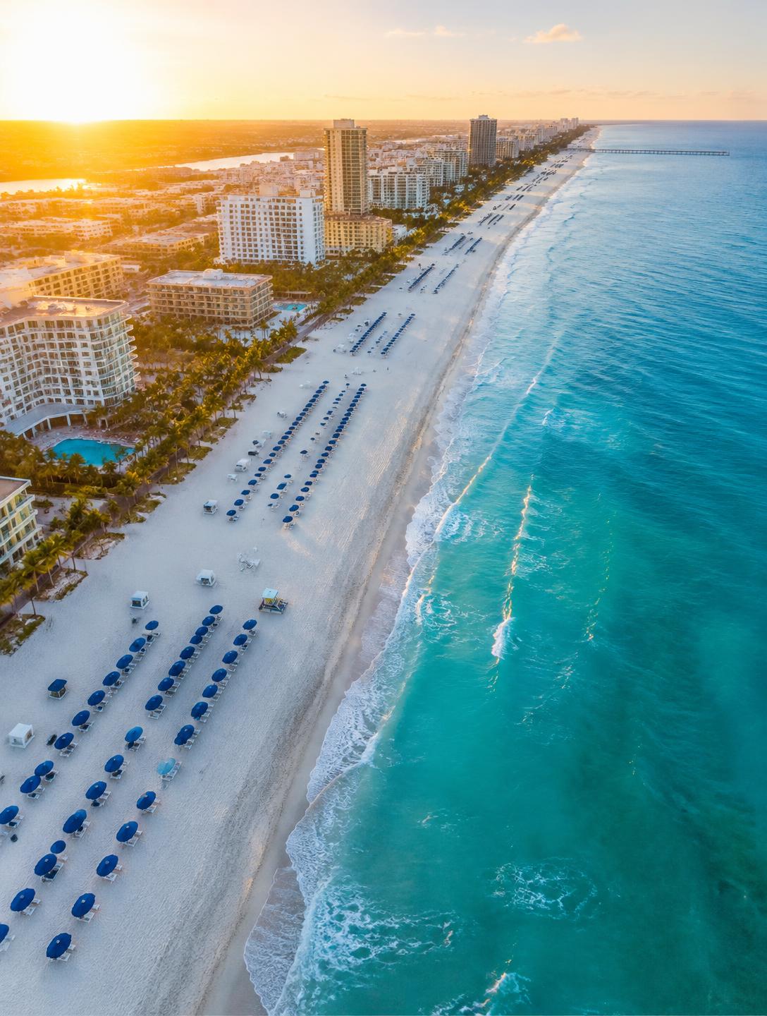Fort Lauderdale Beach from above